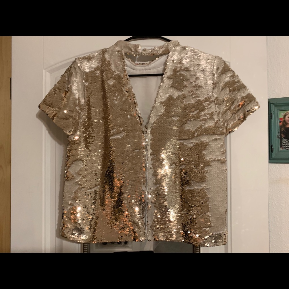 Gold sequence top - Picture 2 of 2